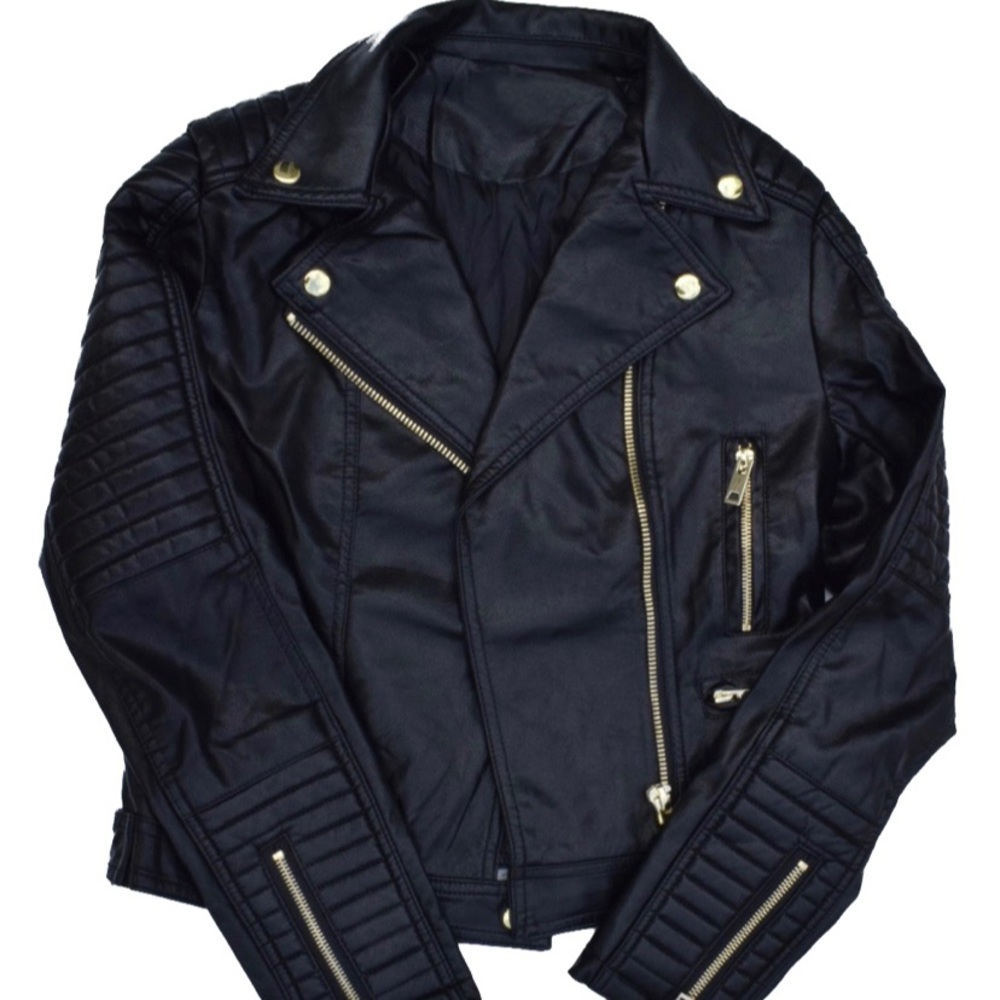Faux leather jacket